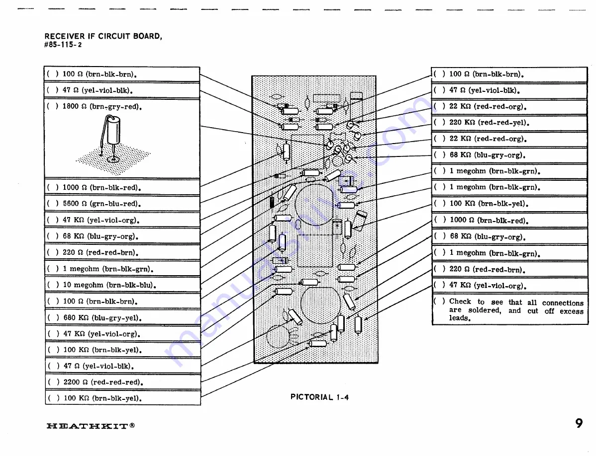 Heathkit SB-110 A Assembly Manual Download Page 11