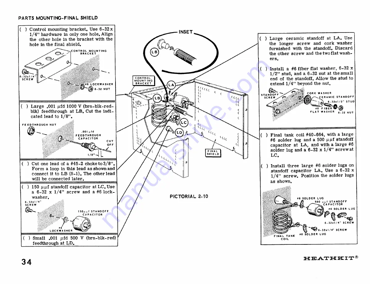 Heathkit SB-110 A Assembly Manual Download Page 36