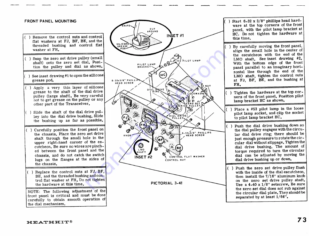 Heathkit SB-110 A Assembly Manual Download Page 77