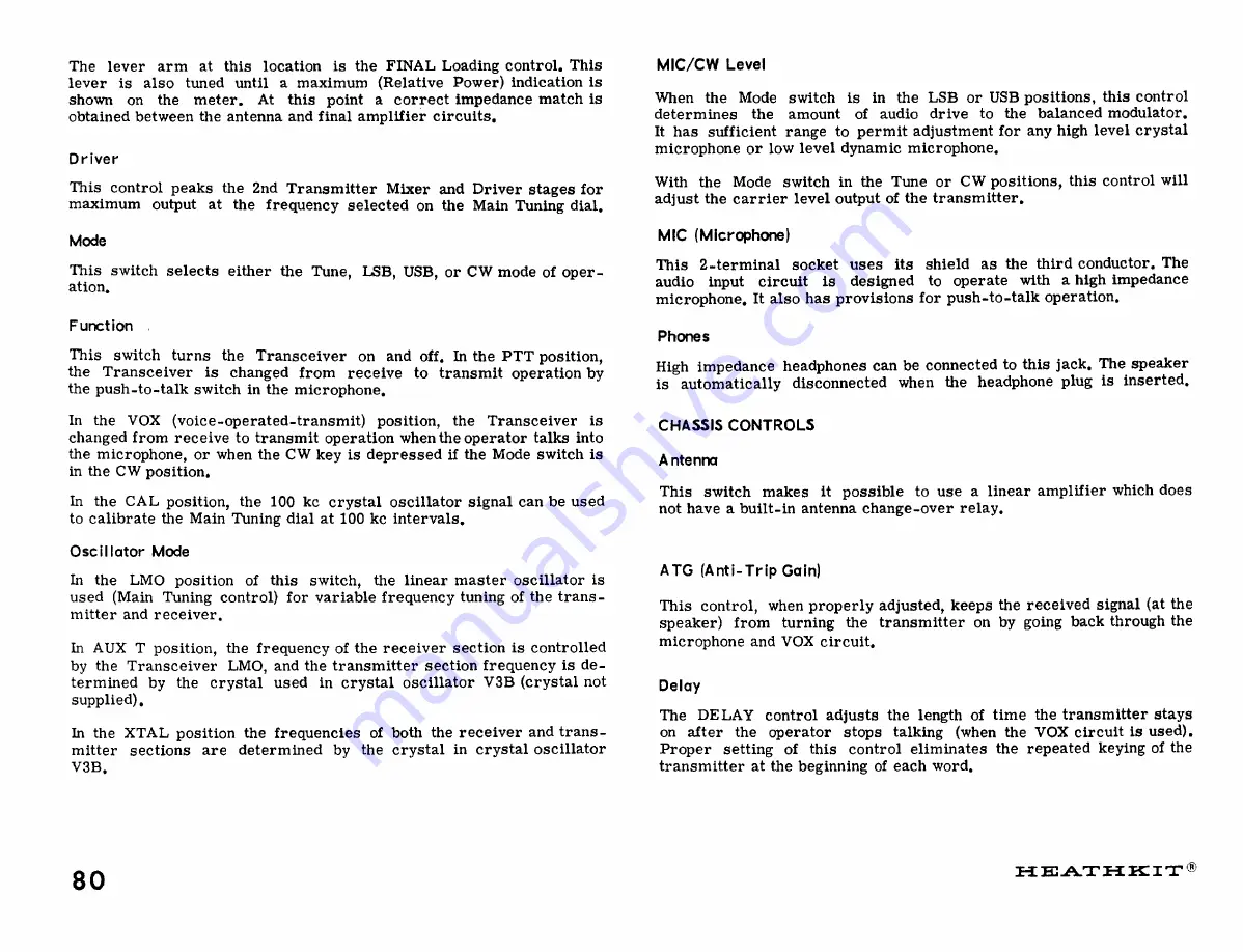 Heathkit SB-110 A Assembly Manual Download Page 84