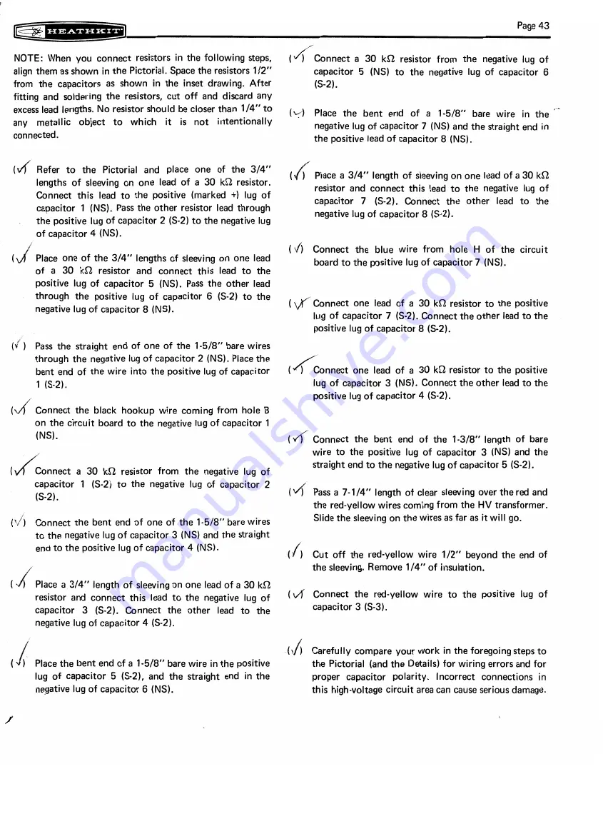 Heathkit SB-220 Assembly And Operation Manual Download Page 51