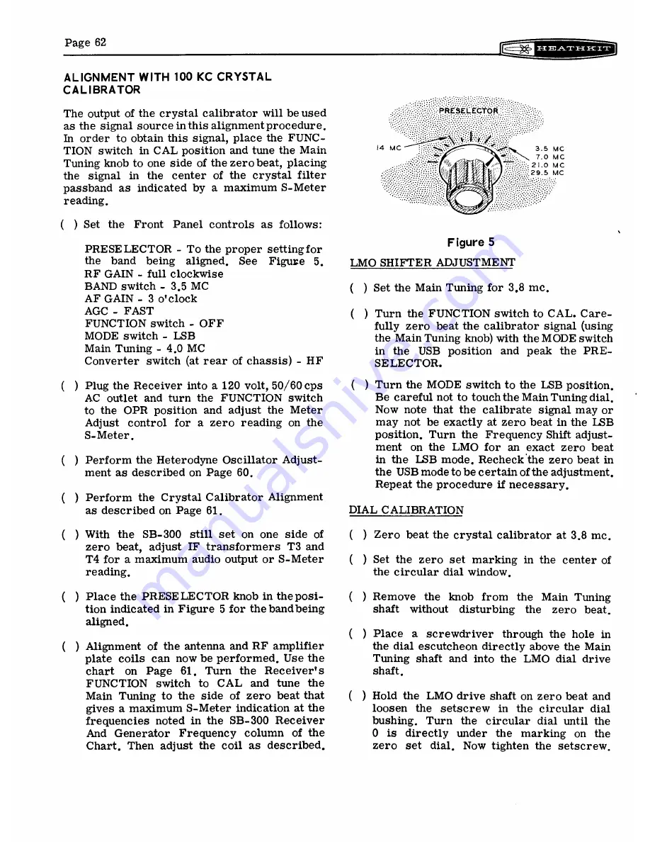 Heathkit SB-300 Assembly And Operation Manual Download Page 16