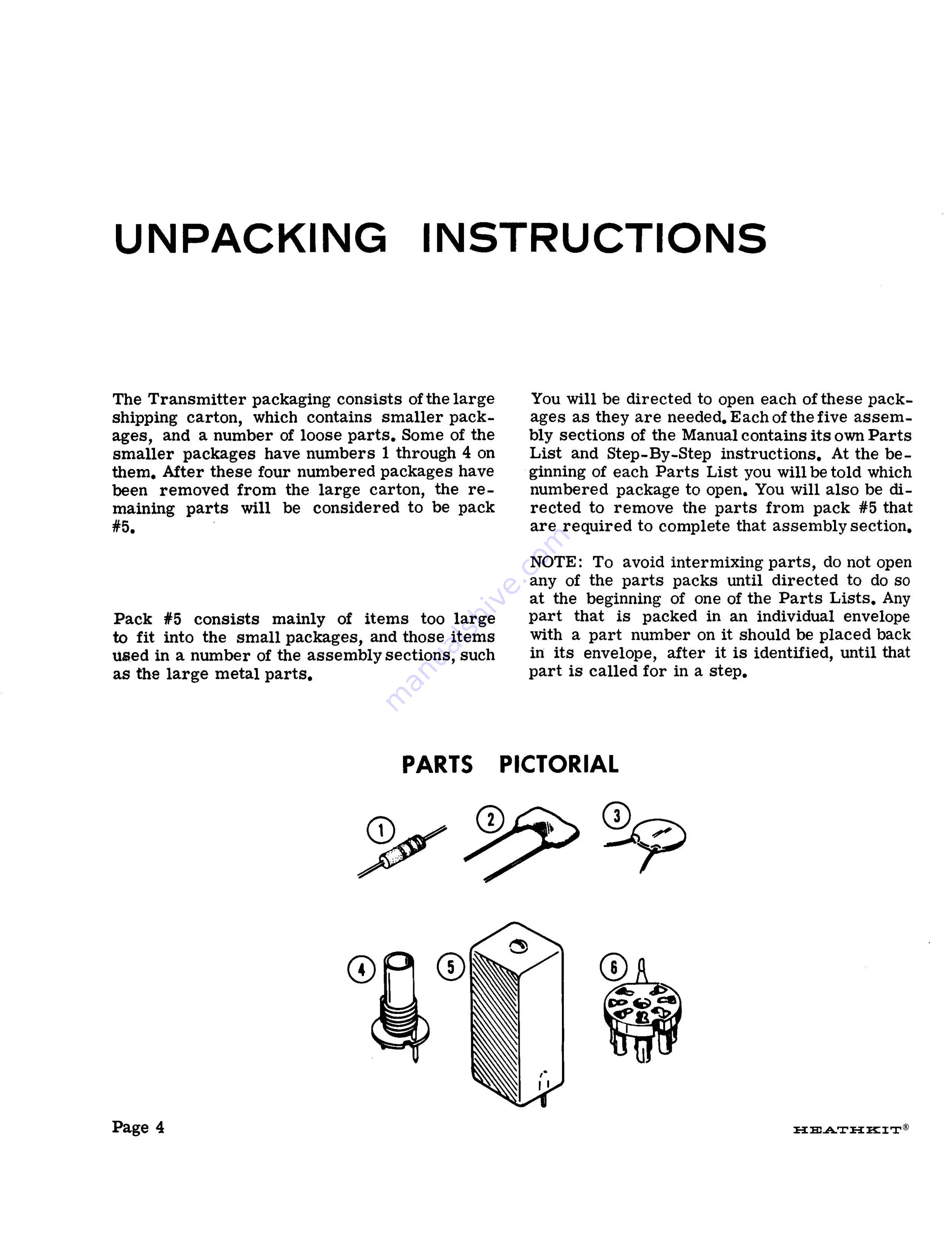 Heathkit SB-401 Assembly Manual Download Page 6