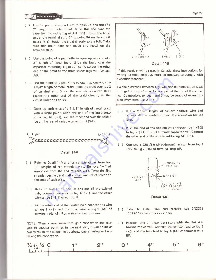 Heathkit SW-717 Assembly Download Page 28