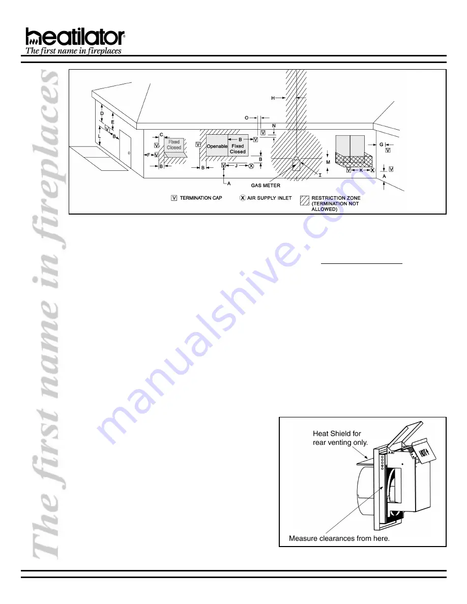 Heatiator BCDV36 Installation And Operating Instructions Manual Download Page 10