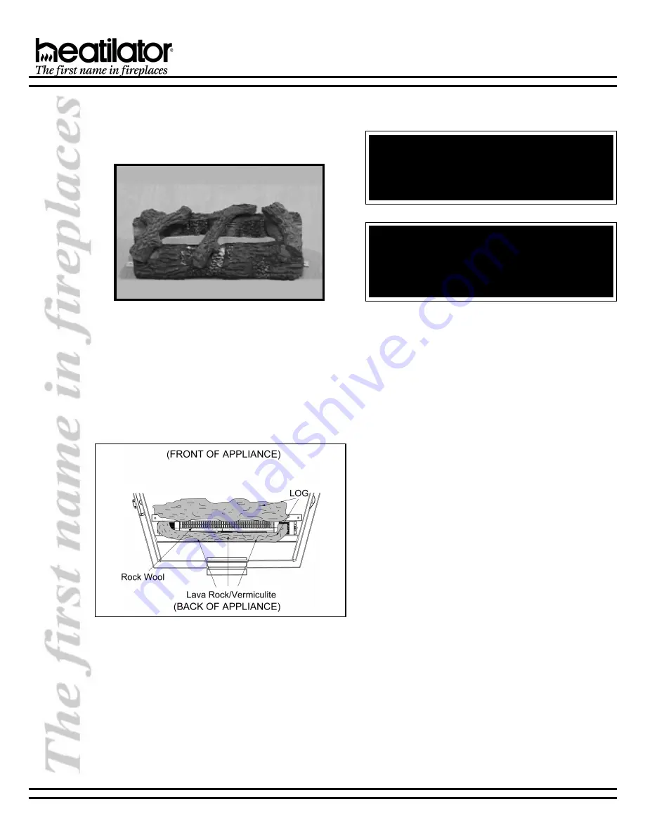 Heatiator BCDV36 Installation And Operating Instructions Manual Download Page 18