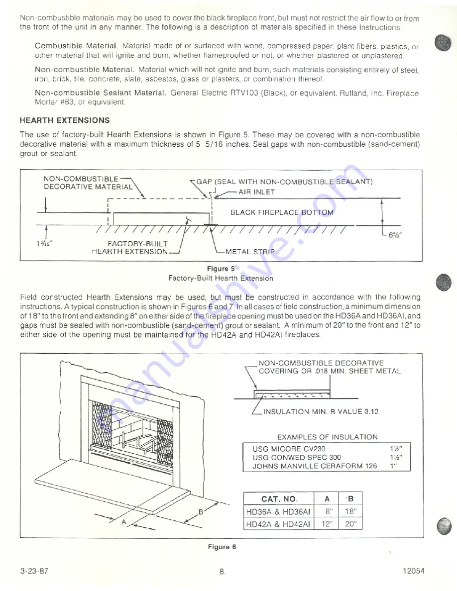 Heatiator HD36B Installation & Operation Manual Download Page 8