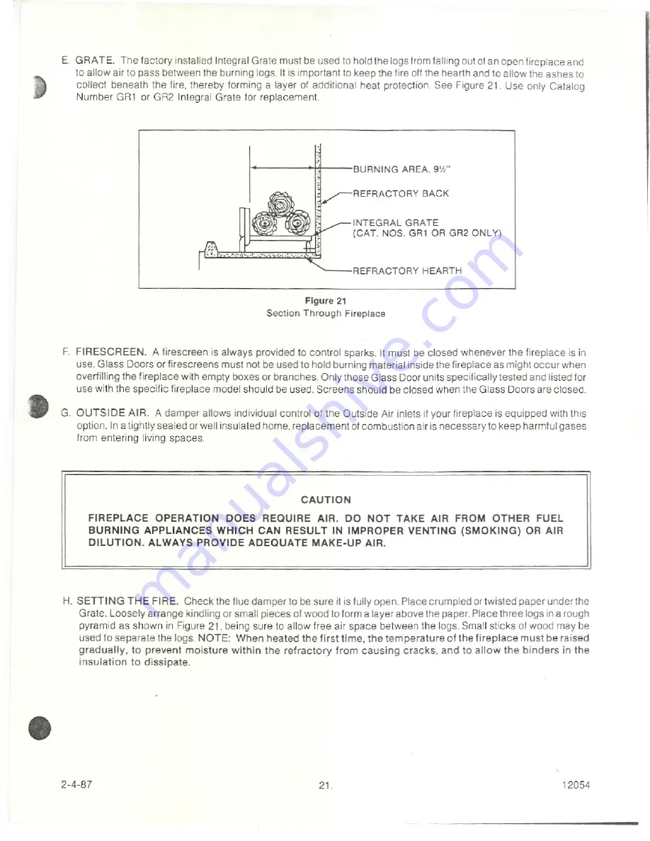 Heatiator HD36B Installation & Operation Manual Download Page 20