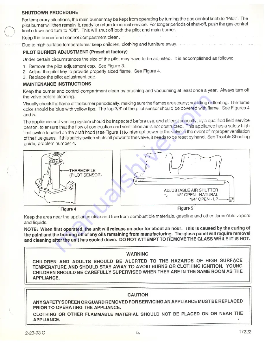 Heatilator GC1990 Скачать руководство пользователя страница 5