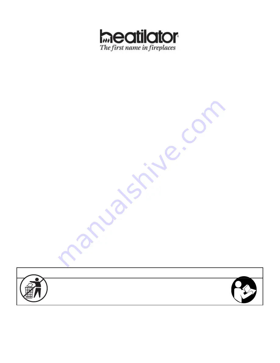 Heatilator NBV3630I Owner'S Manual Download Page 44