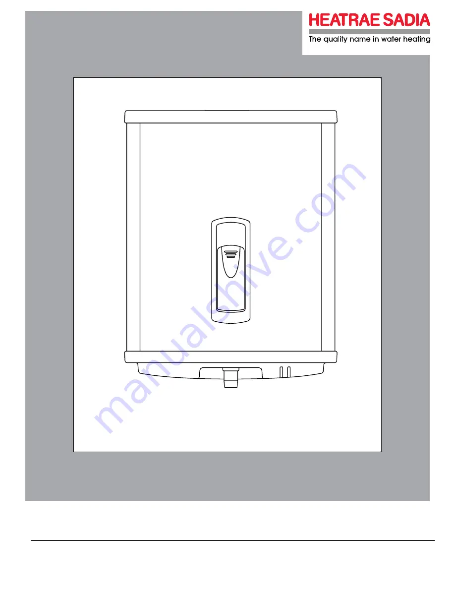 Heatrae Sadia SUPREME 150SS Fitting Instructions And User Manual Download Page 1