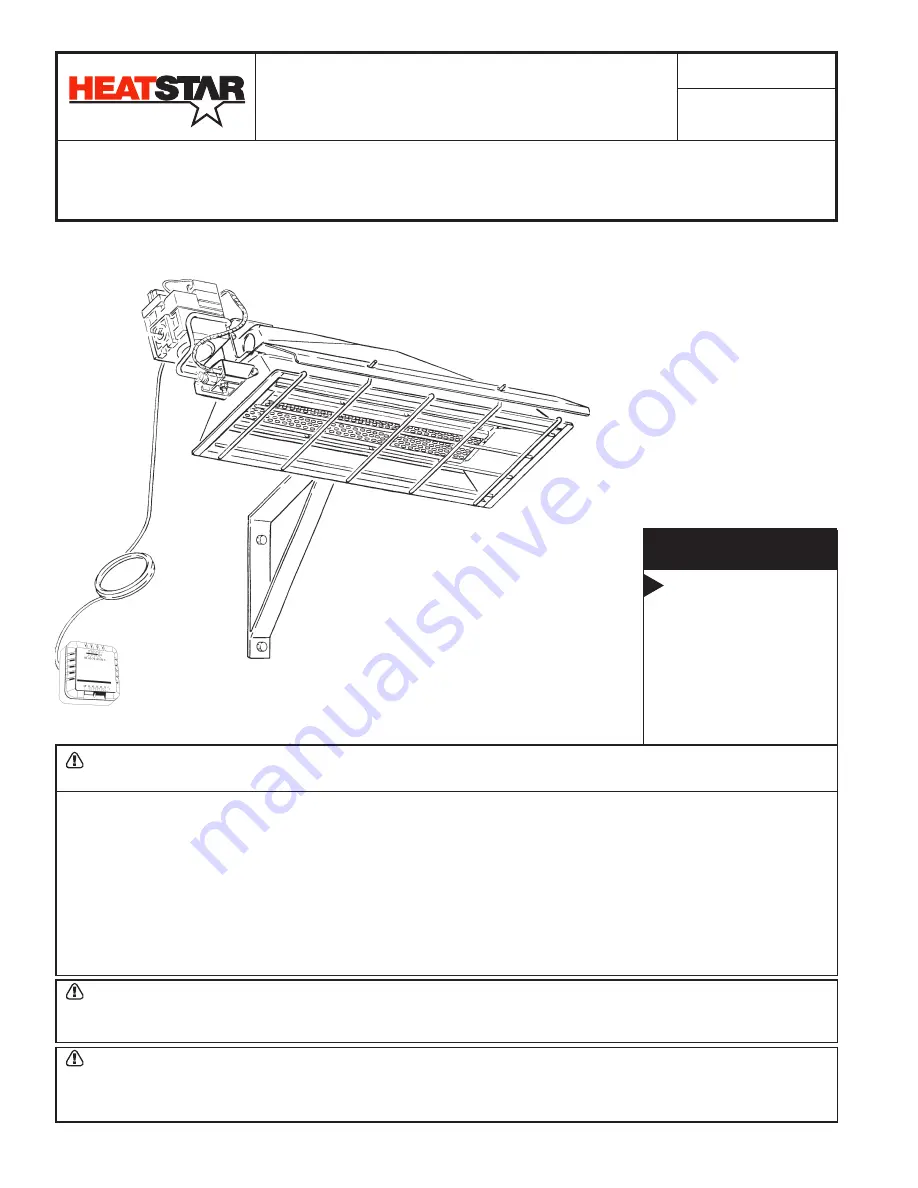 HeatStar HS22LP Operating Instructions And Owner'S Manual Download Page 1