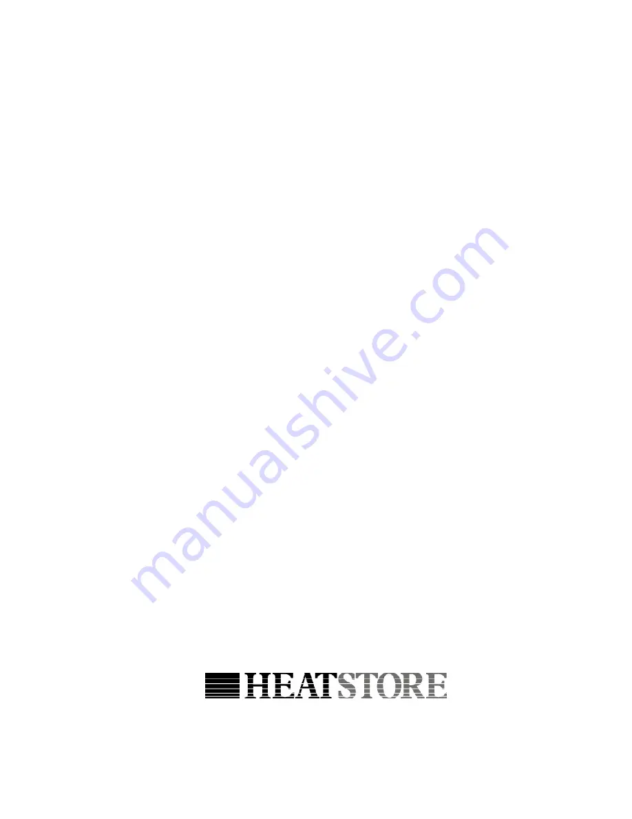 Heatstore HS10U Installation And User Instructions Manual Download Page 12