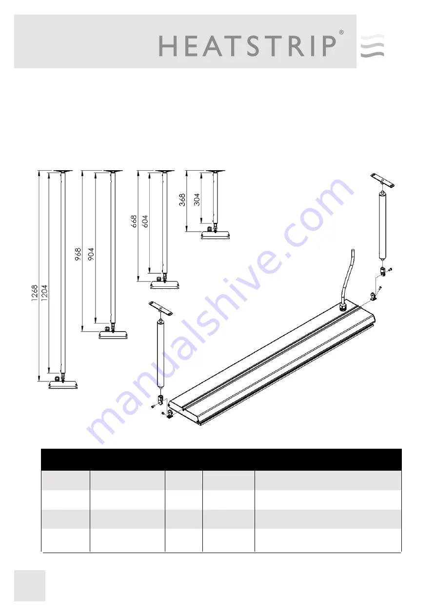 HEATSTRIP Elegance THE1800EU Operation, Installation, And Maintenance Manual Download Page 62