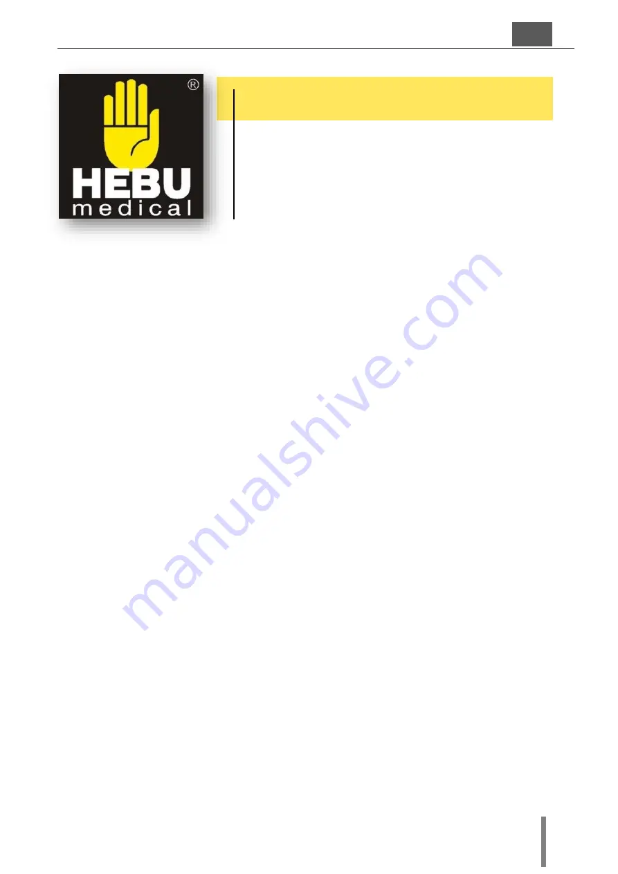 HEBU medical HBS 100 Varex Operating Manual Download Page 3