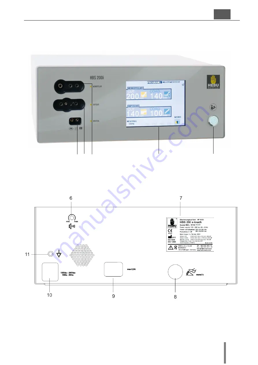 HEBU HBS x-touch 200i Operating Manual Download Page 91