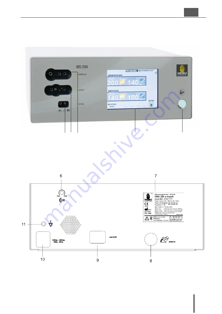 HEBU HBS x-touch 200i Operating Manual Download Page 119