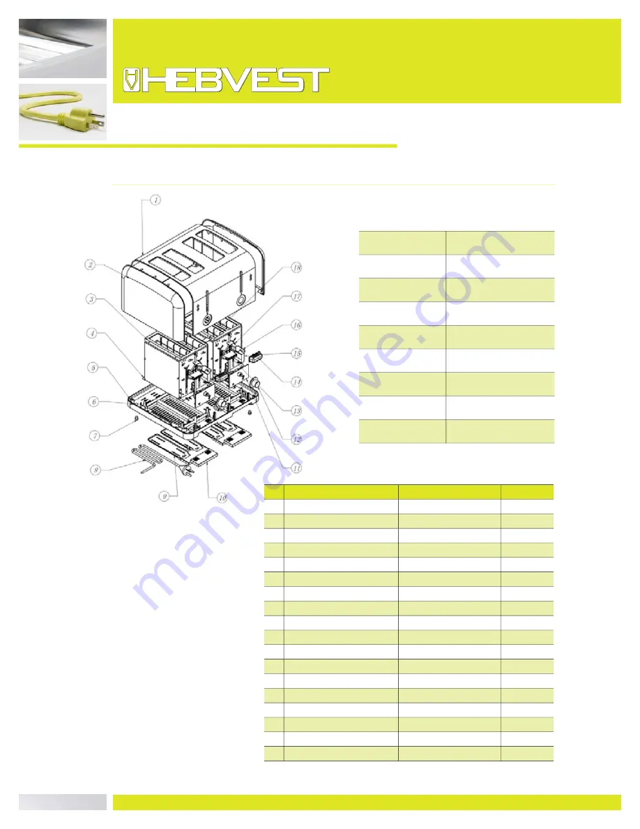 hebvest CT04MD Operator'S Manual Download Page 6