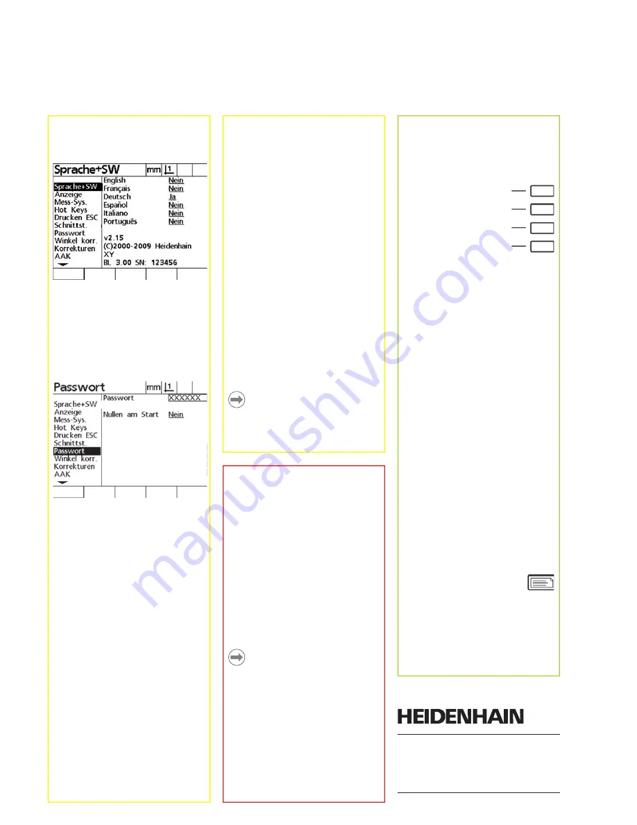 HEIDENHAIN ND 1100 - V2.15.0  GUIDE Скачать руководство пользователя страница 6