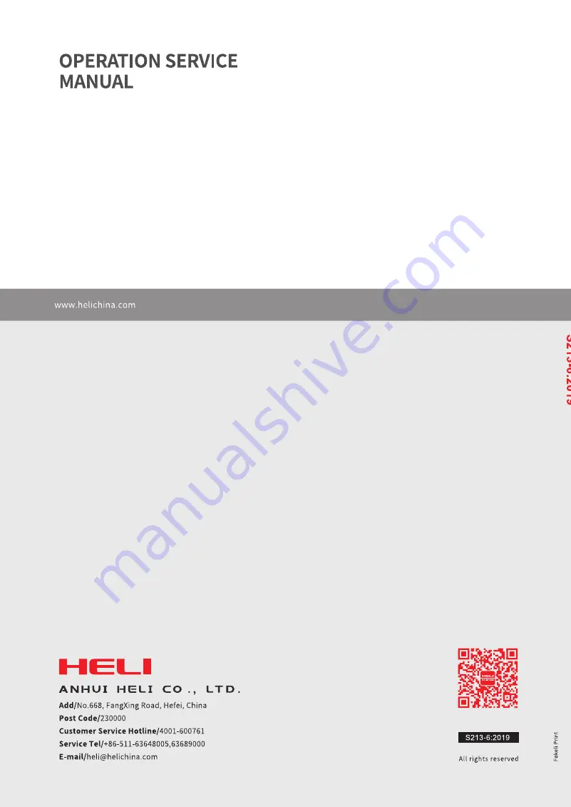 HELI CPD10 Operation & Service Manual Download Page 131