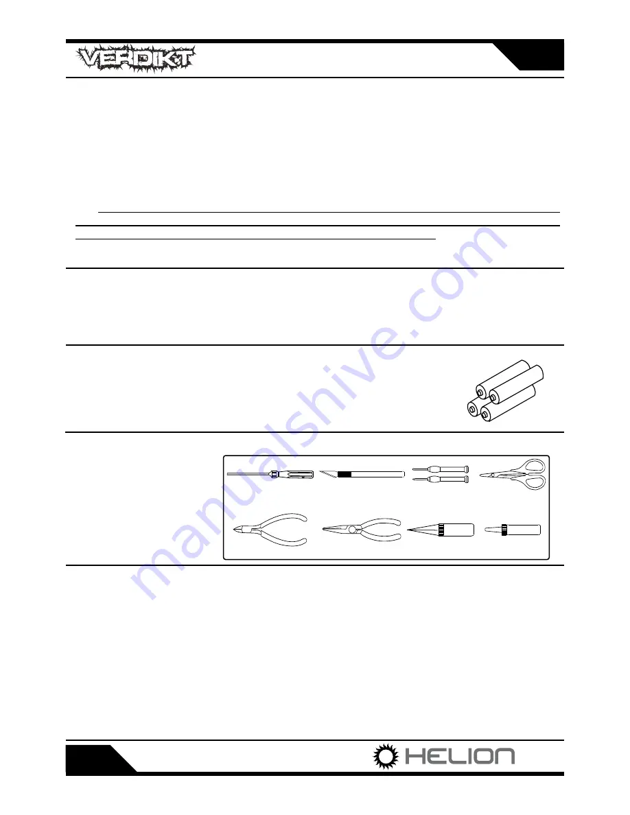 Helion Verdikt Owner'S Manual Download Page 2