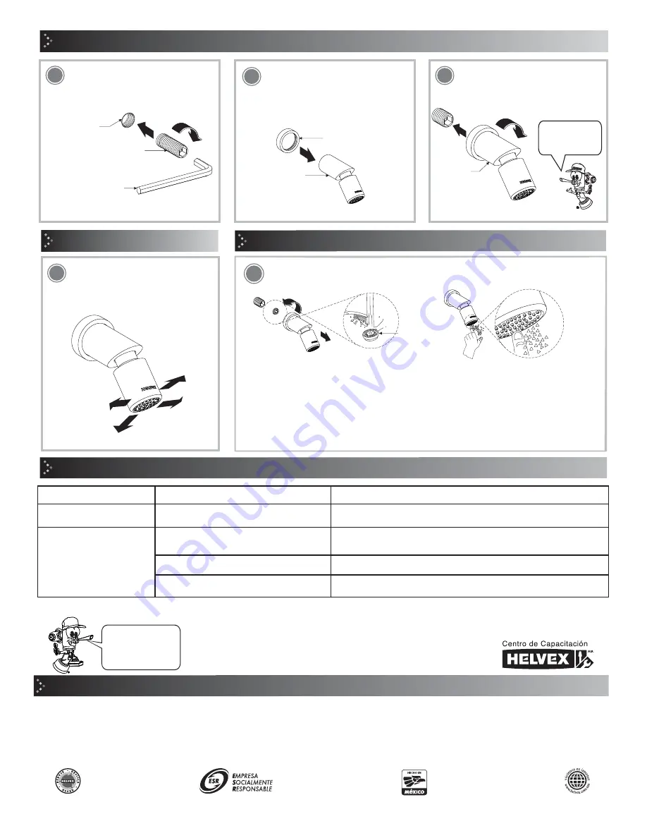 Helvex Nuva H-900 Installation Manual Download Page 2