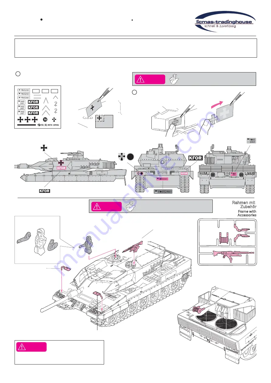 Heng Long LEOPARD II A5 Instruction Manual Download Page 14