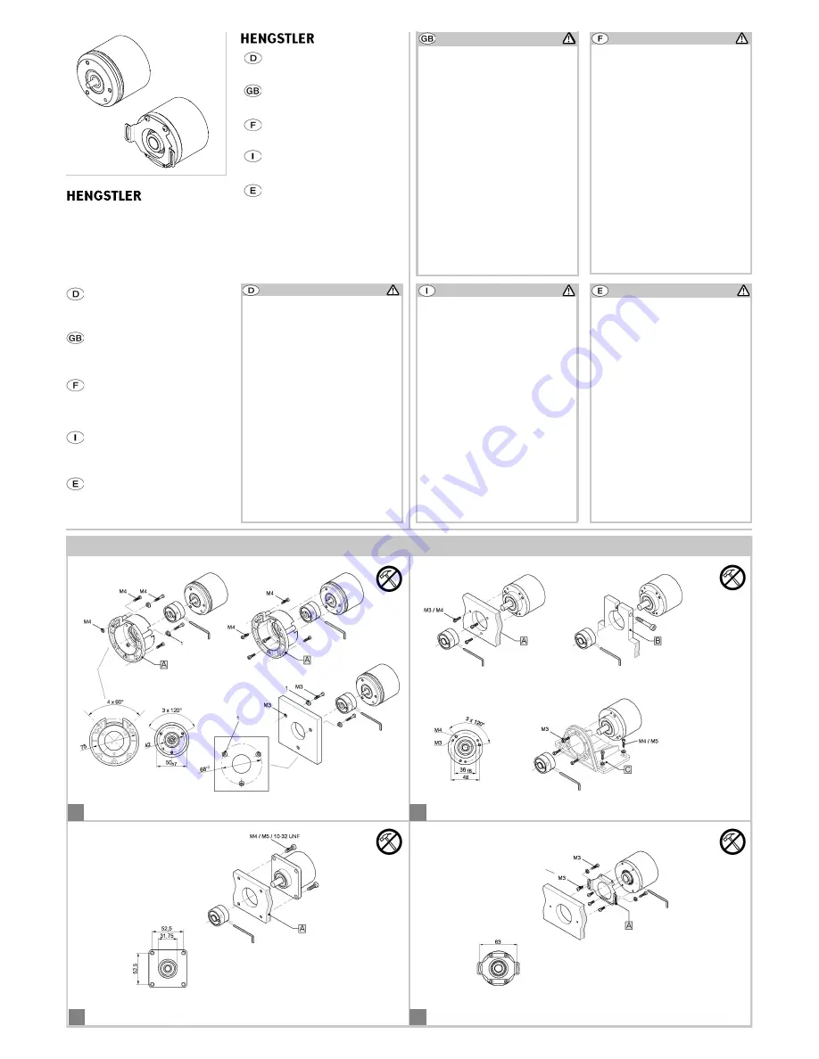 Hengstler AC 58-I SSI Installation Instructions Download Page 1