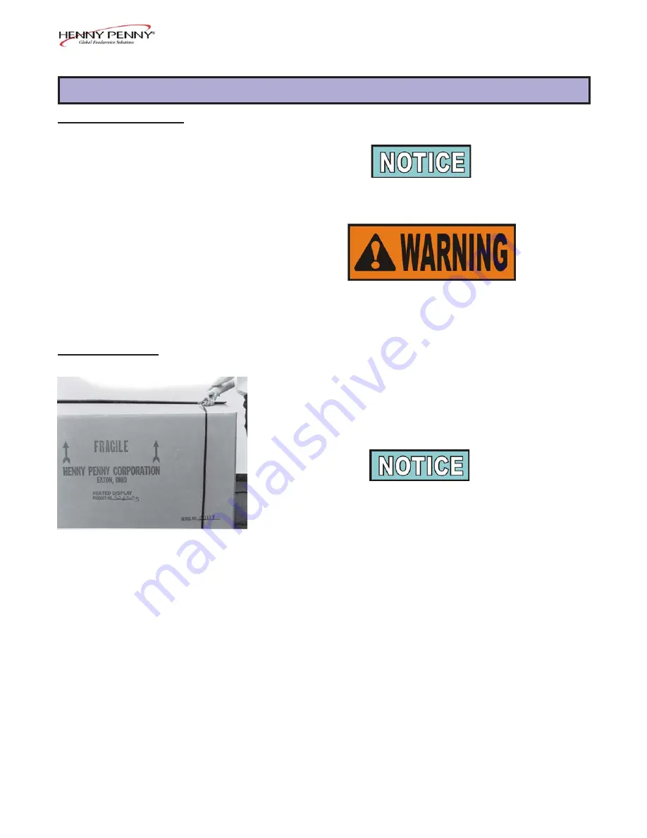 Henny Penny HCS-2 Operator'S Manual Download Page 7