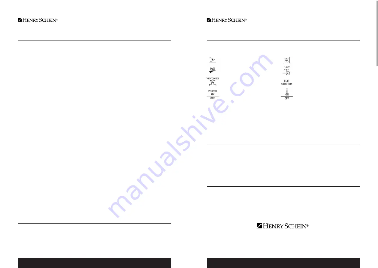 Henry Schein PS1 Operating Manual Download Page 8