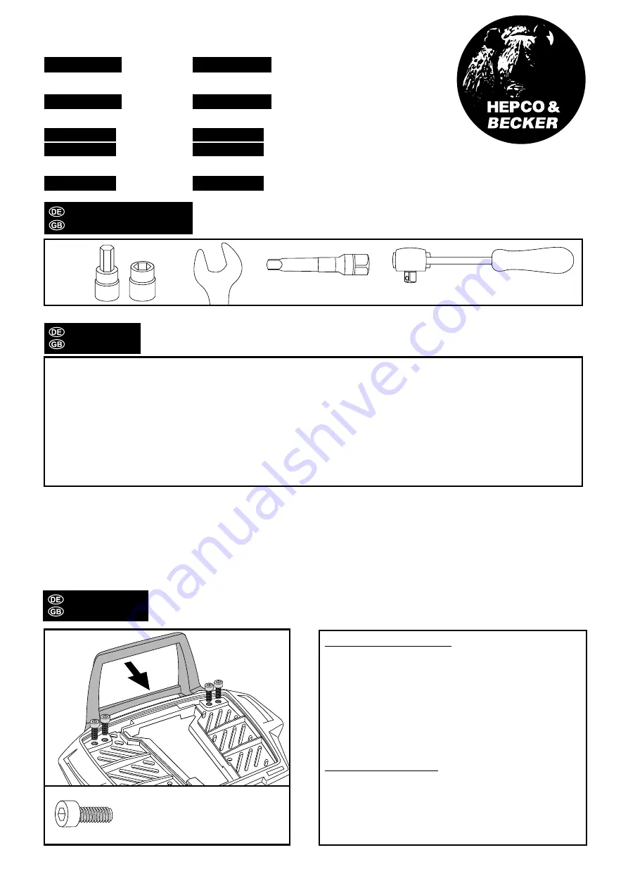 hepco & becker 6616515 01 01 Manual Download Page 2