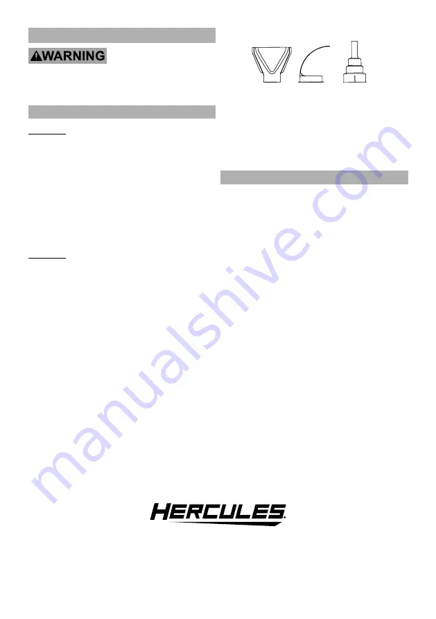 Hercules 57988 Owner'S Manual & Safety Instructions Download Page 7