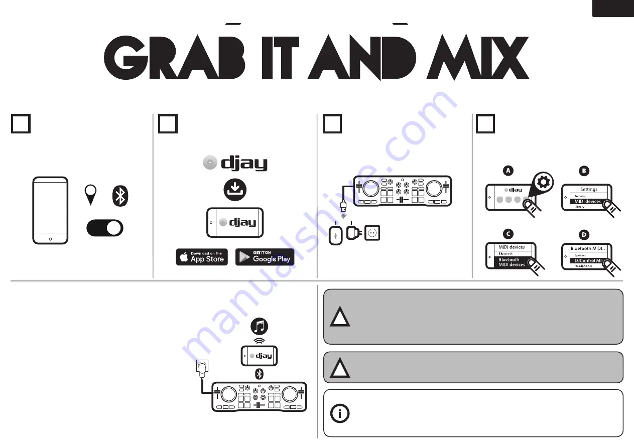 Hercules DJCONTROL MIX GRAB IT AND MIX Quick Start Manual Download Page 6