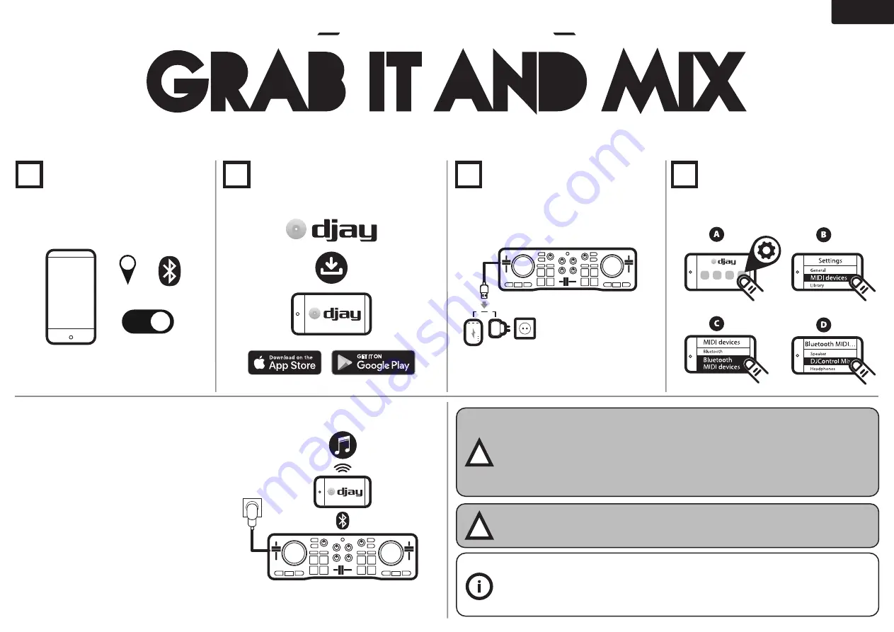 Hercules DJCONTROL MIX GRAB IT AND MIX Quick Start Manual Download Page 8