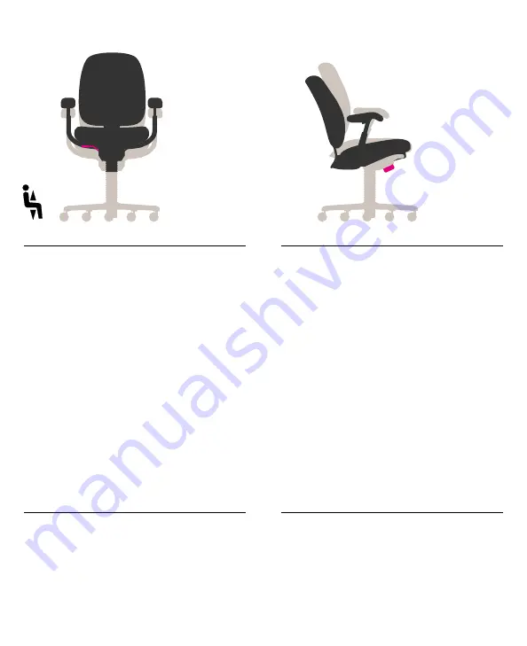 HermanMiller Ergon 3 chair Quick Start Manual Download Page 2