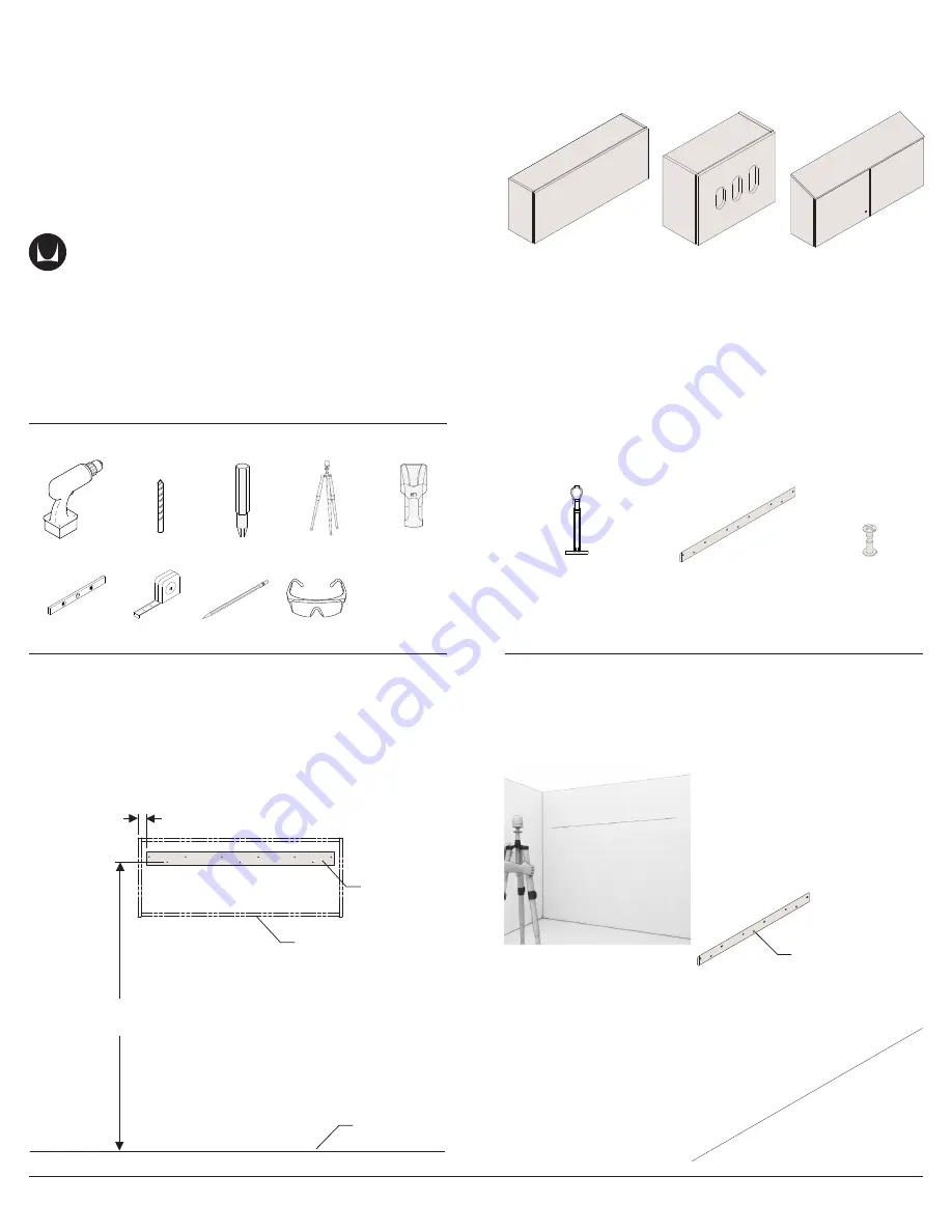 HermanMiller Mora System Overhead Storage Скачать руководство пользователя страница 1