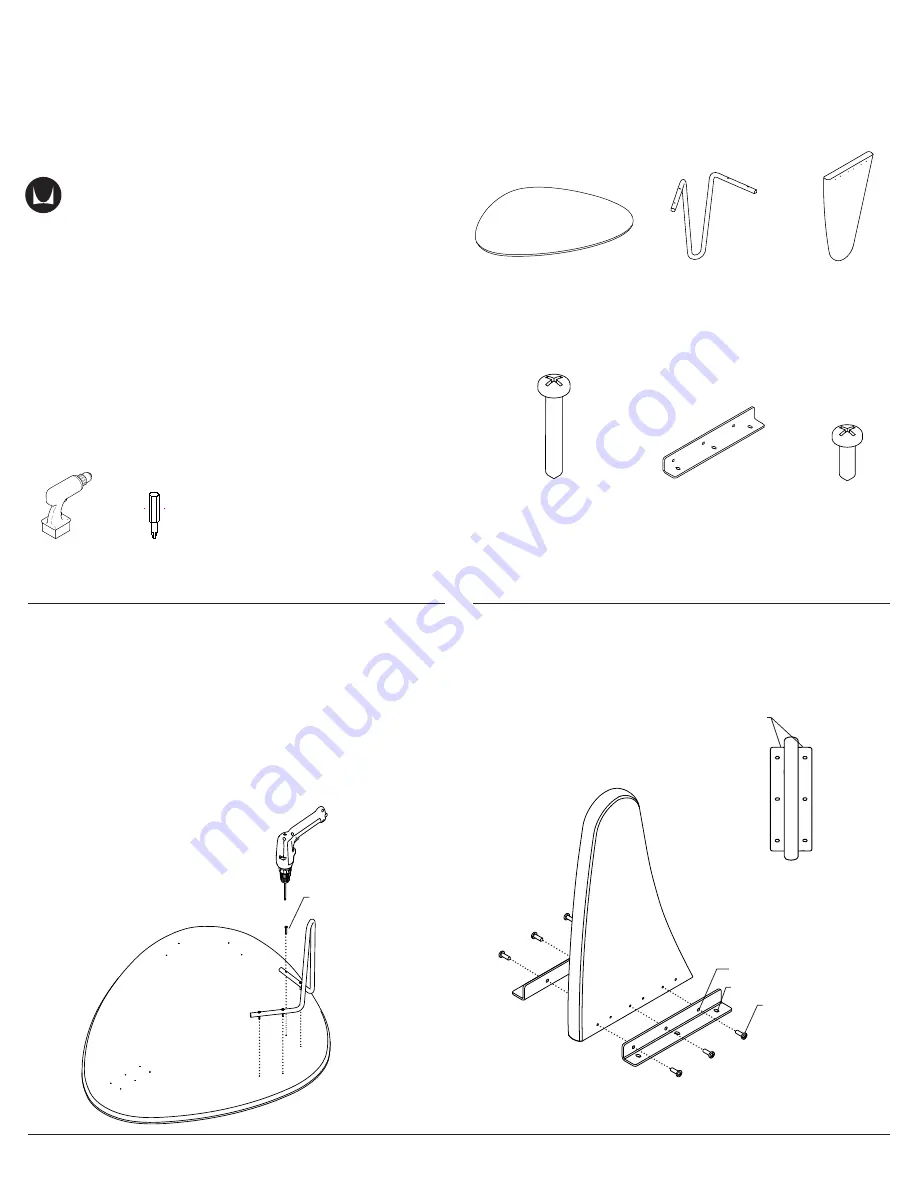 HermanMiller Noguchi Rudder Coffee Table Скачать руководство пользователя страница 1