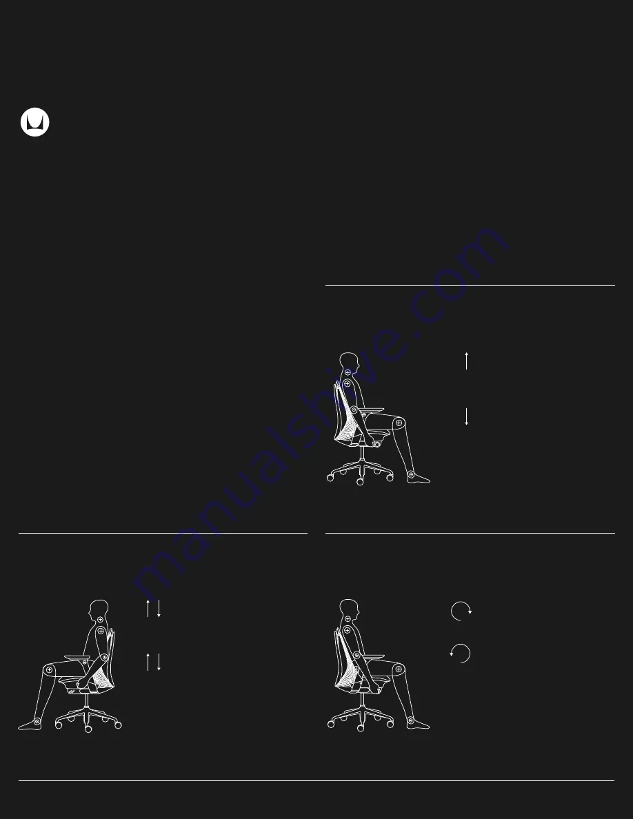 HermanMiller SAYL CHAIR Adjustment Manual Download Page 1