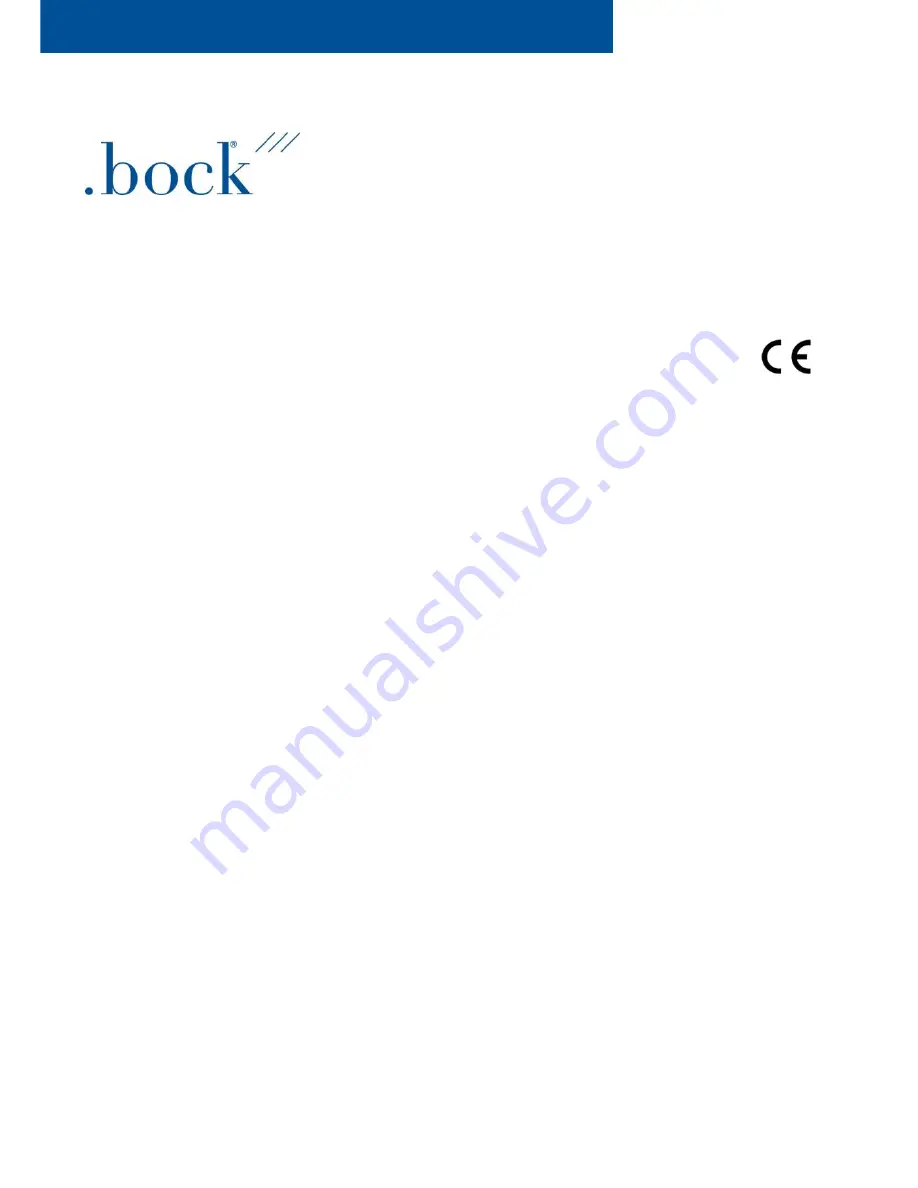 Hermann Bock practico ultra low 9.5/80 Installation And User Manual Download Page 40