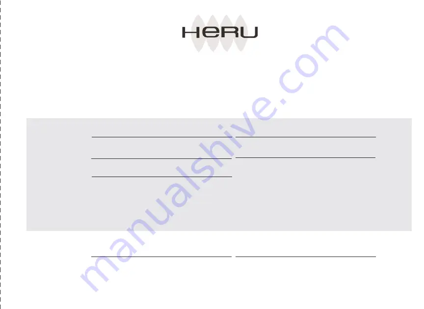 Heru ES 11108 Operating Instructions Manual Download Page 185