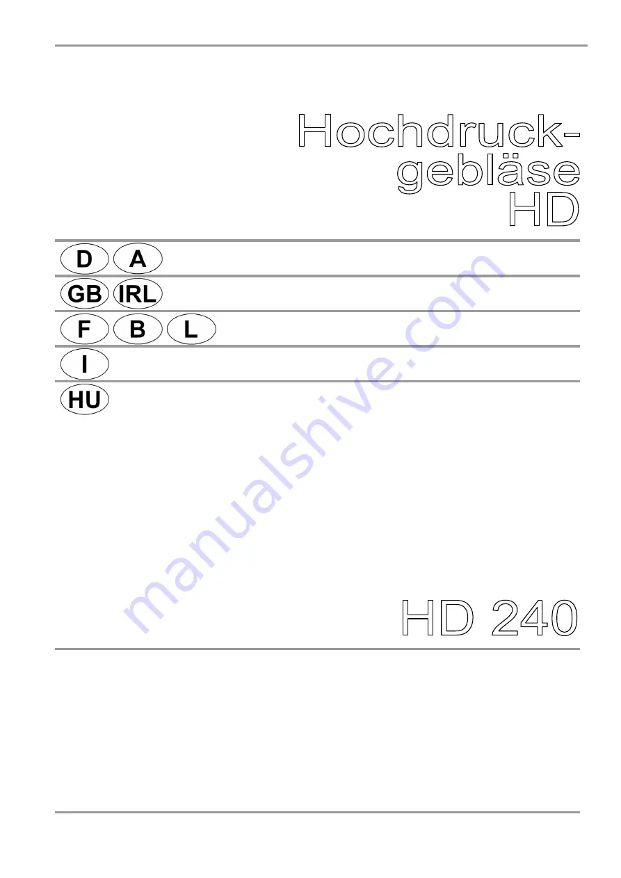 Herz HD 240 Operating Instructions Manual Download Page 1