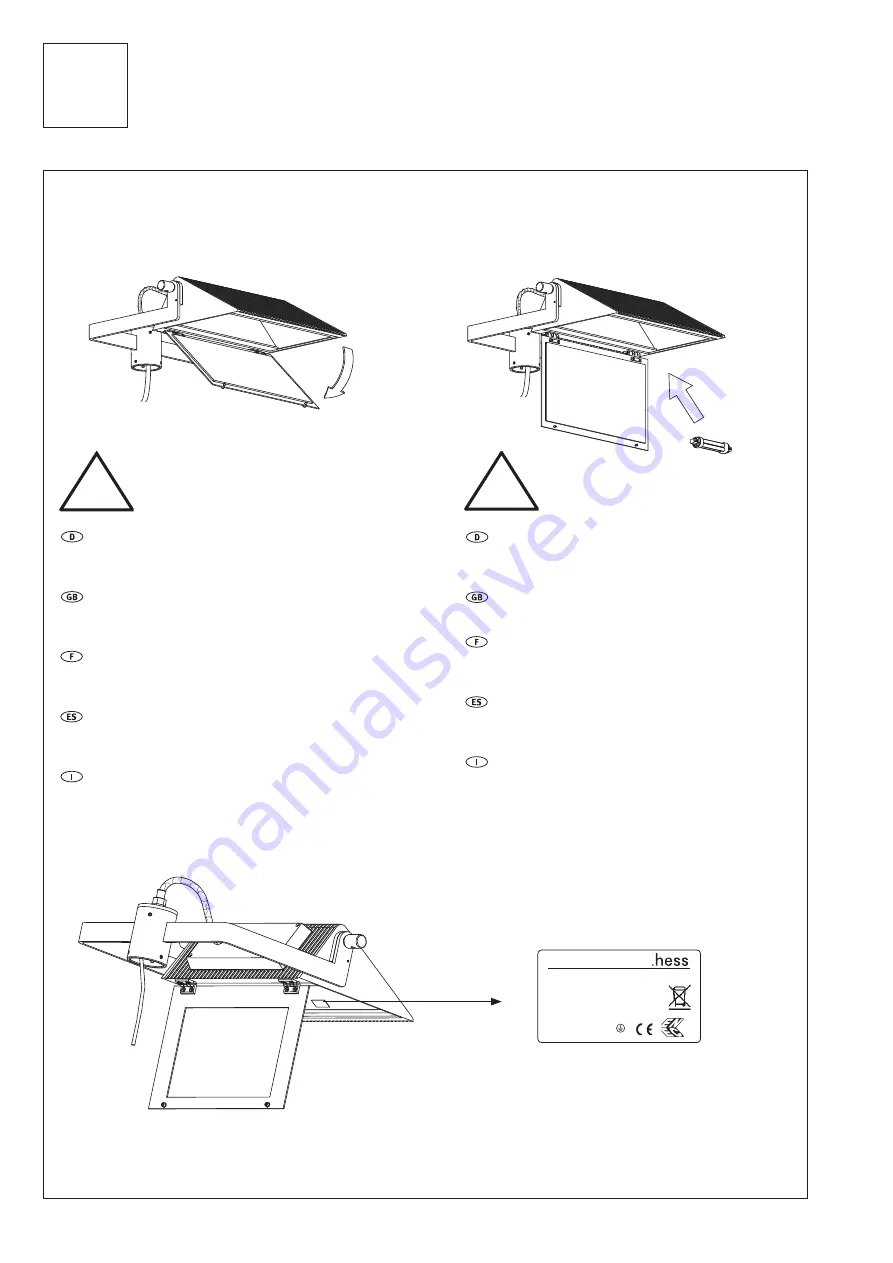 Hess NOVARA SL Installation And Operating Instructions Manual Download Page 12