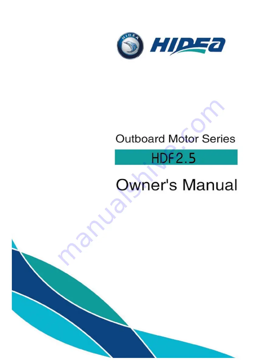 Hidea HDF2.5 Owner'S Manual Download Page 1