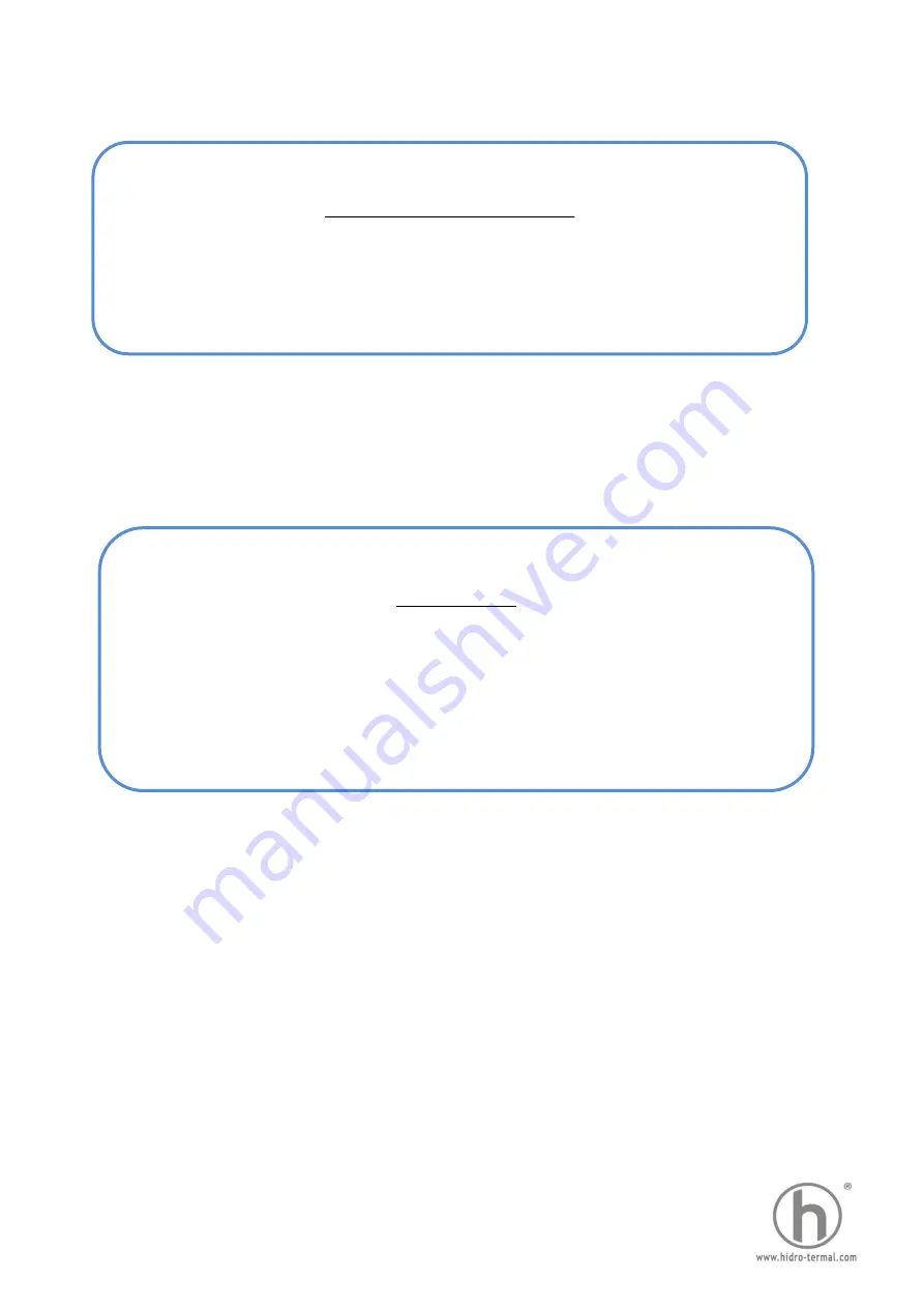 Hidrotermal Hidro-SS Series User Manual Download Page 2