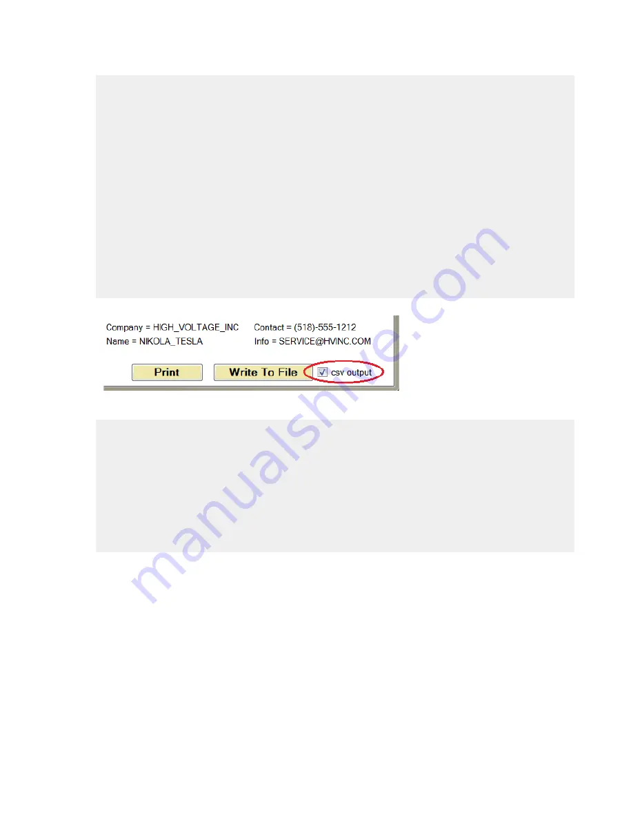 High Voltage DTS-100A Operator'S Manual Download Page 89