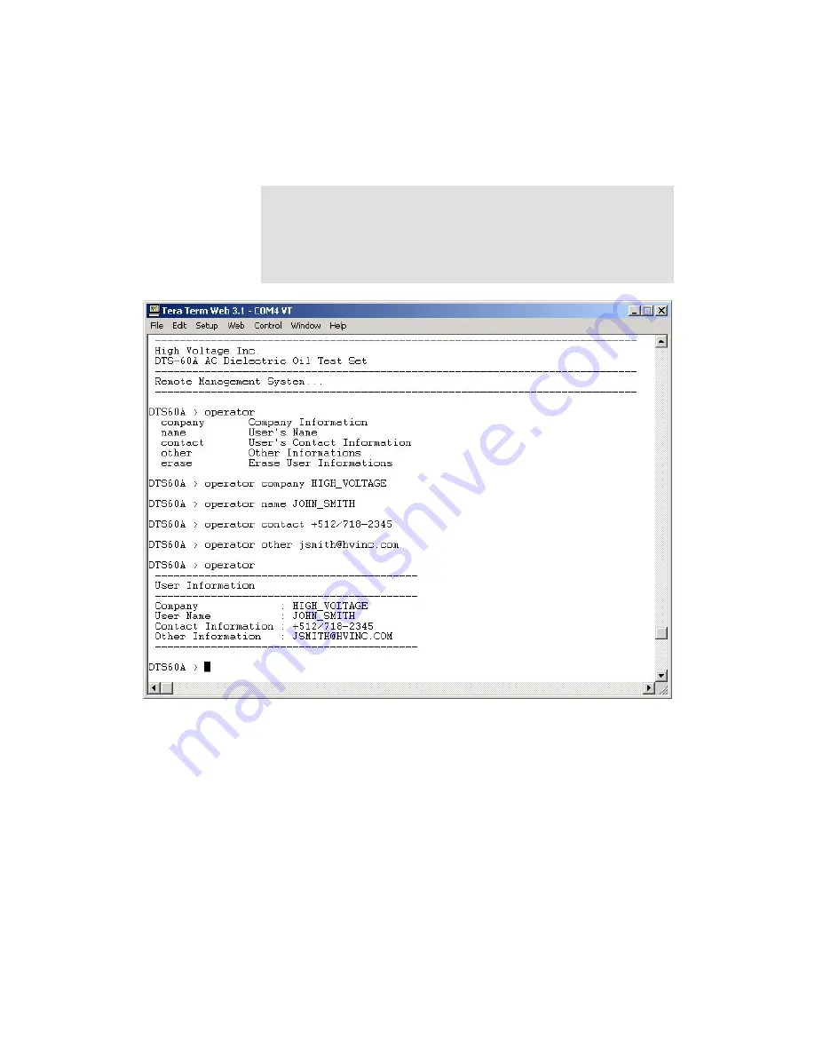 High Voltage DTS-60A Operator'S Manual Download Page 96