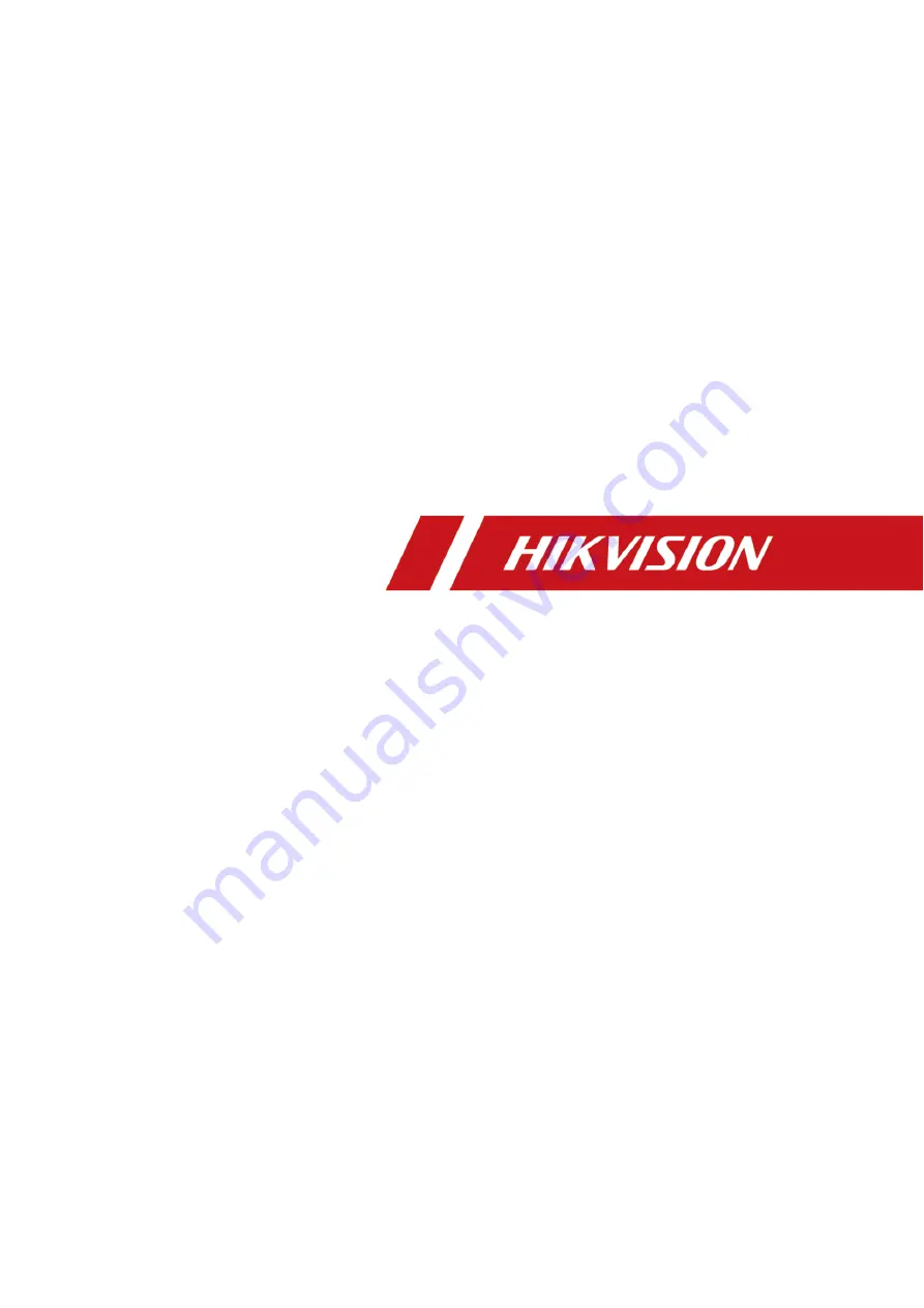 HIKVISION 607 Series User Manual Download Page 1