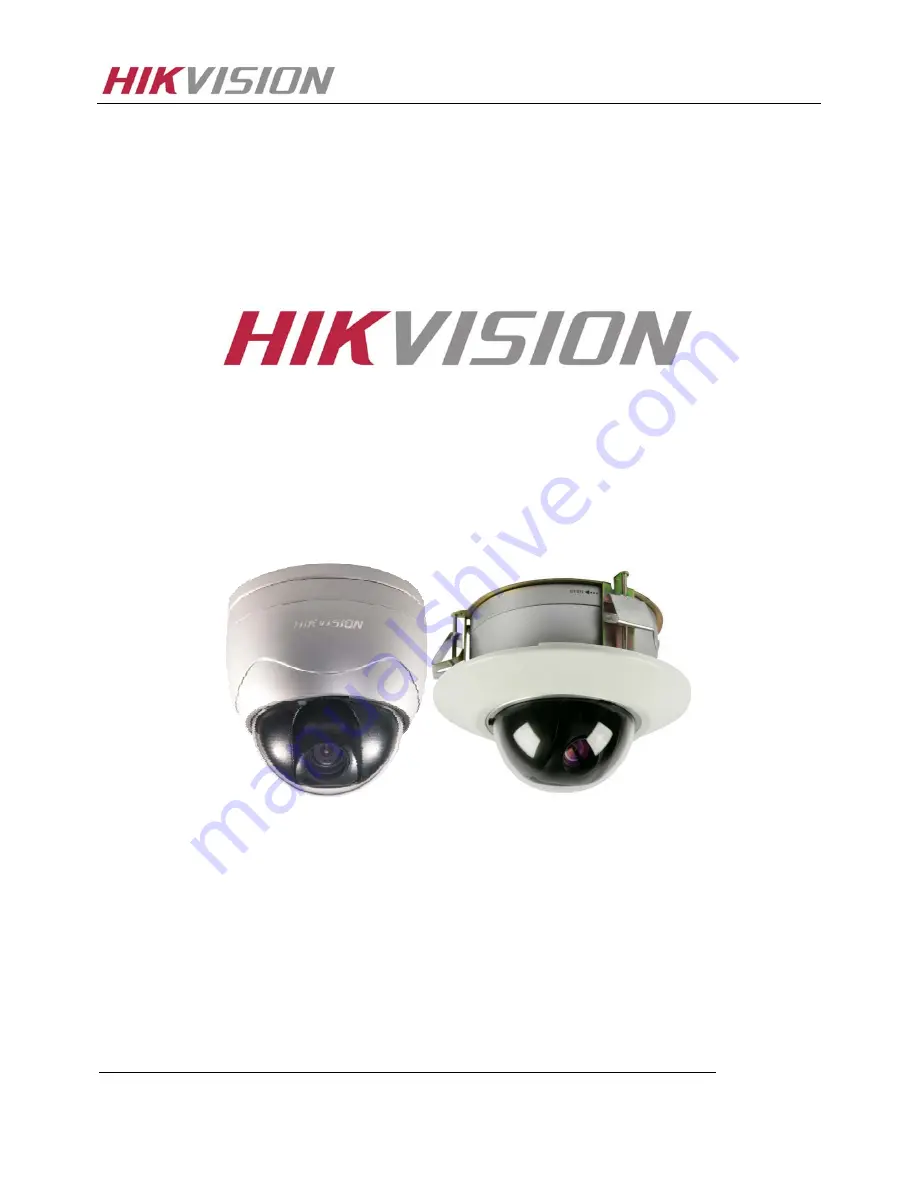 HIKVISION DS-2DF1-401E Technical Manual Download Page 1