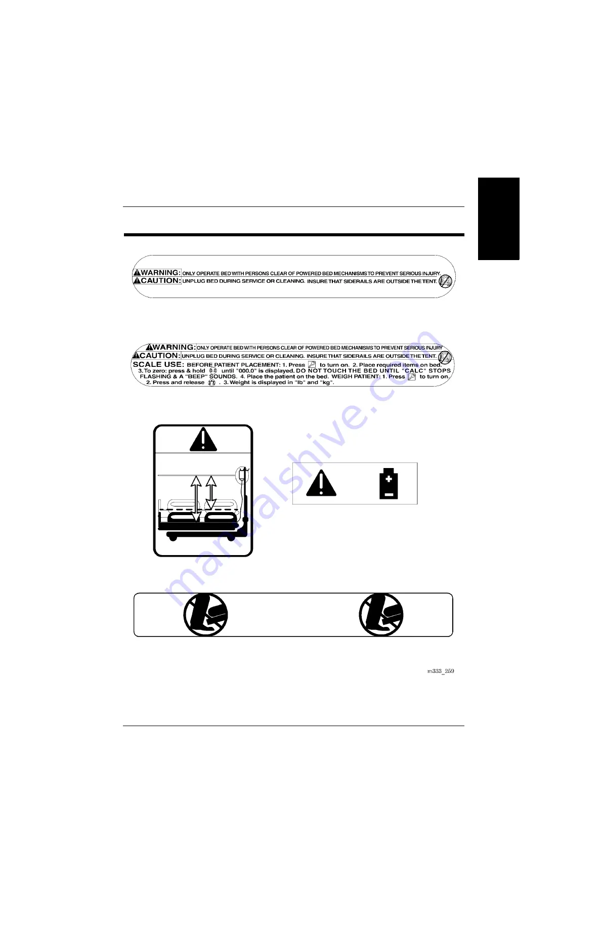 Hill-Rom VersaCare P3200 Service Manual Download Page 33