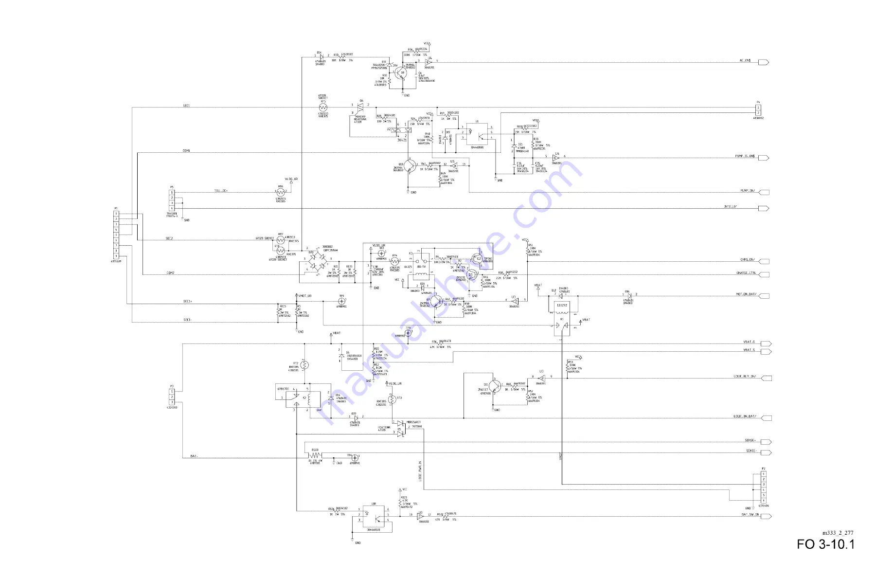 Hill-Rom VersaCare P3200 Service Manual Download Page 377